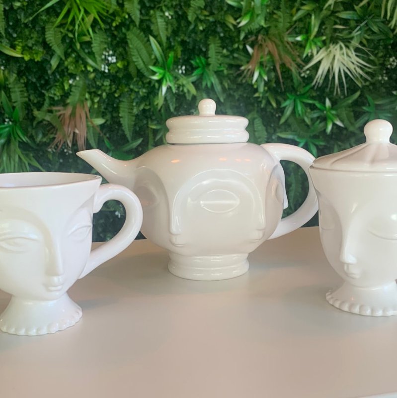 Three Piece Face Tea Set - OUThaus