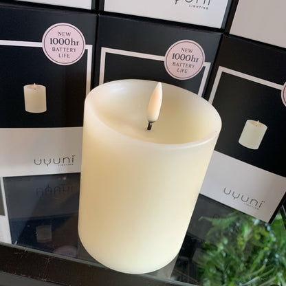 Uyuni Pillar Candle LED Ivory (S) - OUThaus