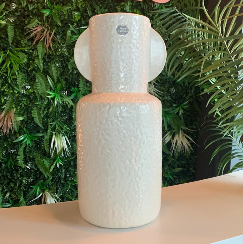 Wide neck vase (cream) - OUThaus