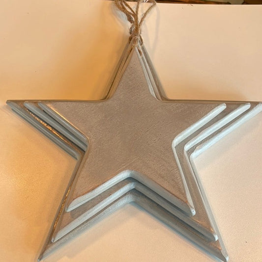 Wooden Stars (Grey Set of 3) - OUThaus