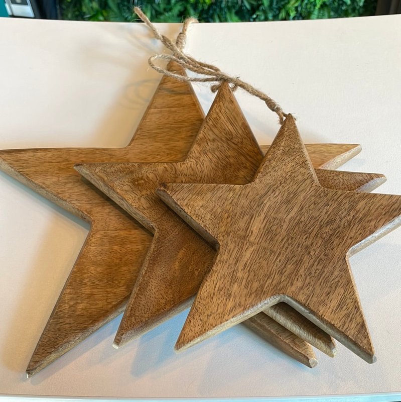 Wooden Stars (Set of 3) - OUThaus