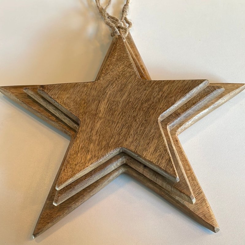 Wooden Stars (Set of 3) - OUThaus